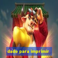 dado para imprimir